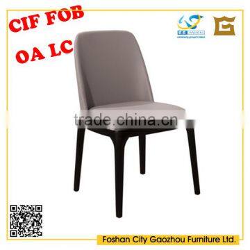 2016 new design pu leather and wooden dining chair