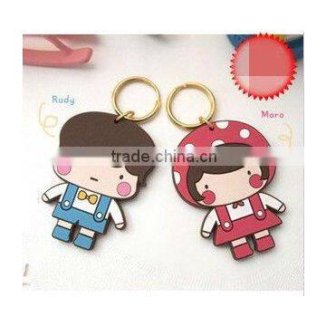 custom shaped PVC Keychain Silicone key holder Rubber key chain