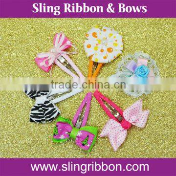 Cute Snap Clip Hair Bows Wholesale