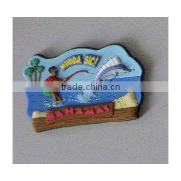 3D soft PVC surfing boy refridgerator magnet/fridge magnet