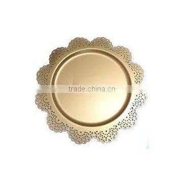 Brass charger plate