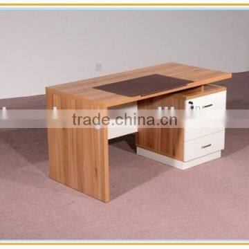 2014 HC-M011-A best-design new staff desk with fixed cabinet