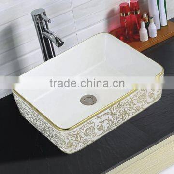 2016 Cheap Fashion Color Single Hole Color Ceramic Hand Wash Basin photo-2