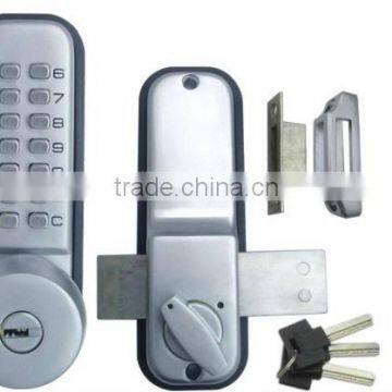 apartment door locks with numbers keypad and metal keys