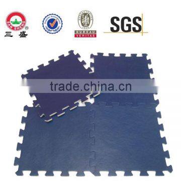 Manufacture decorative mat / PVC artifical leather interlocking tile / living room mat / foam puzzle tile