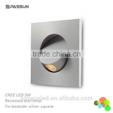 High Quality Square Indoor Recessed Led Bedside Light