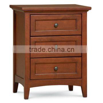 simply shaker three drawer wood nightstand mastercraft NT1125