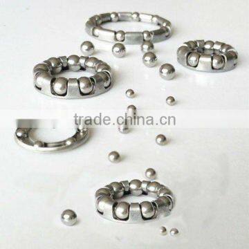 1/4" steel ball retainer with chrome steel ball