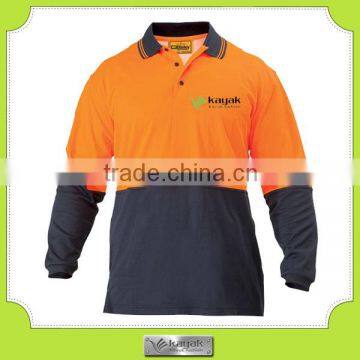 Custom 100% cotton embroidery pique work polo shirt uniform