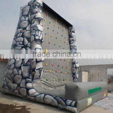 High quality Inflatable Climb Wall for children 1000D durable PVC Rocking climbing wall