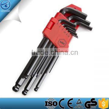 9-pc. Long Arm Ball Hex Key Wrench Set, Metric