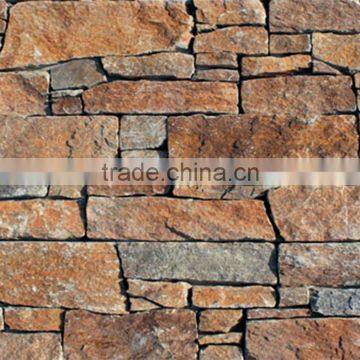 elegant natural quartzite rusty stone decoration used exterior doors for sale