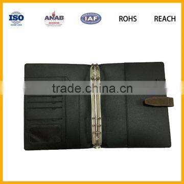 Business Leather Ring Binder Files Folder Documents portfolios