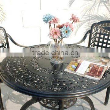 2016 New Design Outdoor Cast Aluminum Garden Dining Set Round Table With Cushion photo-5