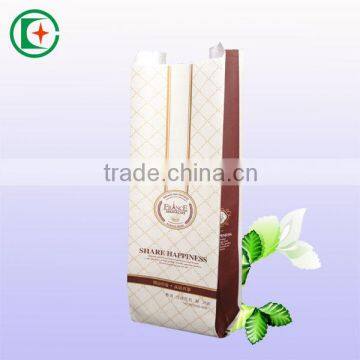 White Kraft Food Printing Bread Packing Paper Bag