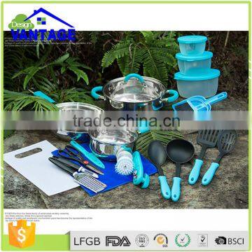 Fashionable 23pcs Kitchen Set Induction Cookware Stainless Steel With Saucepan, Frypan, and Pan Set Italian photo-4