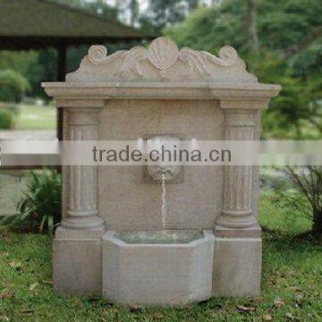 decorative stone wall fountain