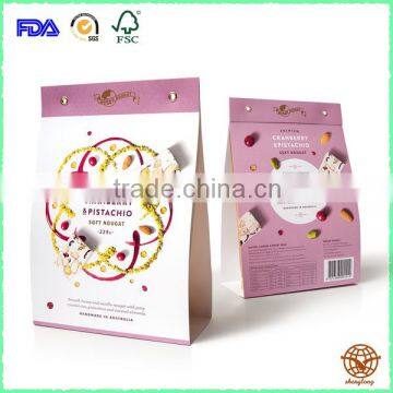 Disposable Printed Food Packing Box , Recycled Natural Paper Box