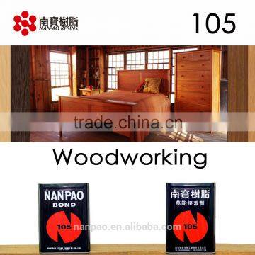 NANPAO High Quality Yellow Transparent solvent based CR Bond For Woodworking