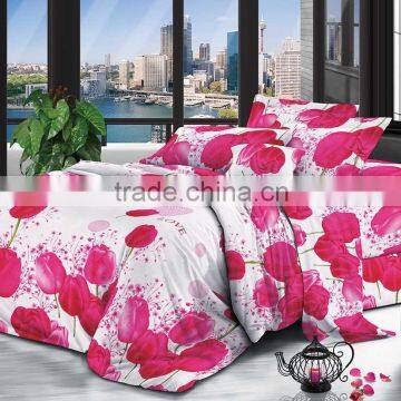 Polyester 3d reactive printed bedding sets