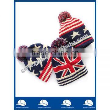 china alibaba manufacturer factory flag acrylic cheap warm beanie hat and cap