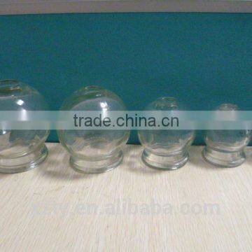 medicine clear glass cupping jar