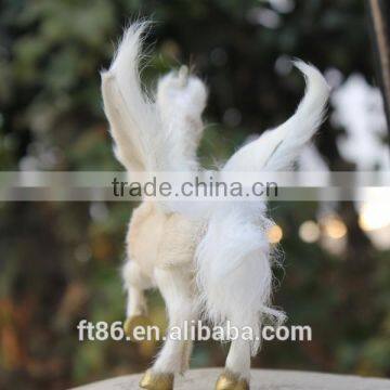 Animated Toy Miniature Fairy Garden Wings Plush Horse