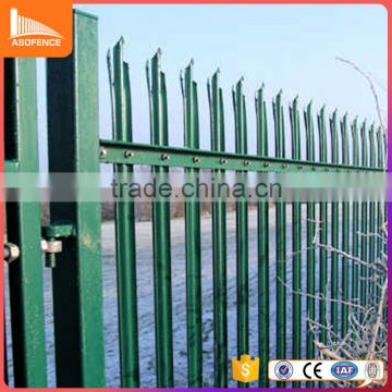 china high quality security pool fence panel second hand steel palisade fencing