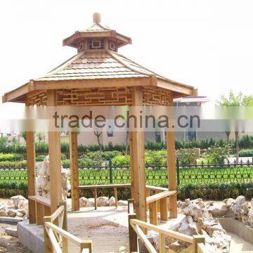 hexagonal gazebos with good endurance roof tile