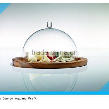 Eco-friendly Antique Round Wooden Cheese Plate