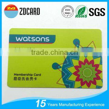 125khz iso standard em4102 pvc membership card