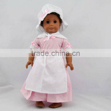 Hot sale 18 inch cotton realistic dolls american girl clothing