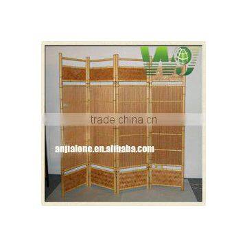 2016 WY-163 Decorative flexiable indoor folding bamboo divider screen for living room