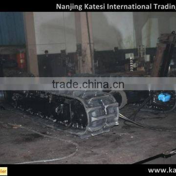 0.5Ton to 120Ton Rubber crawler tracked chassis / steel crawler track for drilling rig and excavator