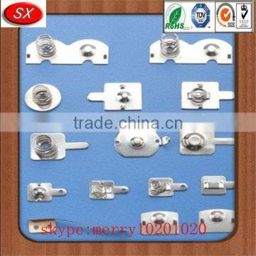 punching / stamping copper/steel AA/AAA/C/D/9v battery contact for electronic ,toys