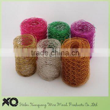 craft colored hexagonal decorative wire mesh