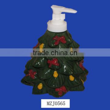 Christmas Tree Ceramic Hand Soap Dispenser