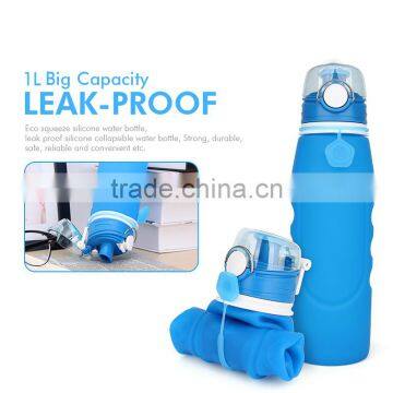 BPA Free Accordion Water Bottle Silicone Body & pp Cover photo-2