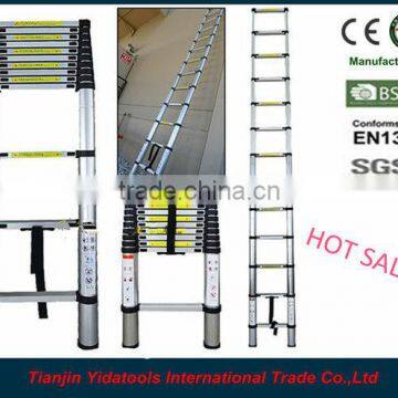 2m 7 Steps EN131 Extension Aluminum Telescopic Ladder photo-4