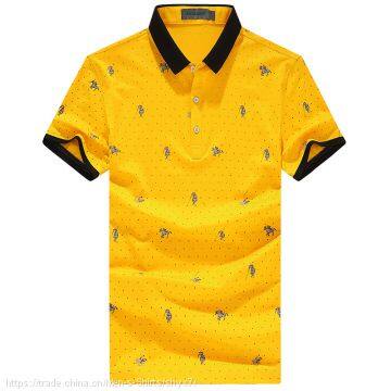 Yixigeluo 2017 Summer Men's T-shirt, Mercerized Cotton, Short Sleeved POLO Shirt, Men's Thin photo-2