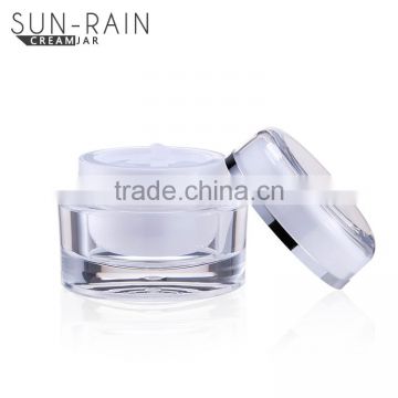 Empty makeup packaging acrylic facial cream container sun rain jar