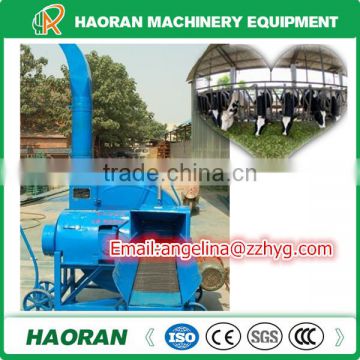 small agriculture motor operated chaff cutter for animal feed