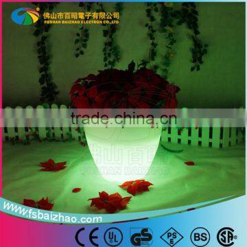 multicolor change round led flower/planter pot/vase