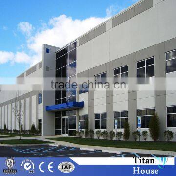 Sandwich Steel Structure Tall Warehouse with Offices