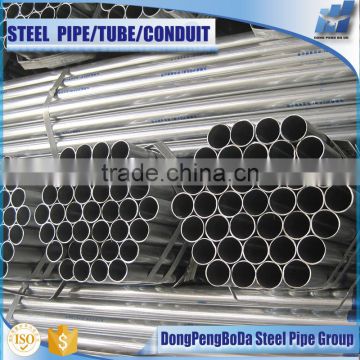 pre galvanized hollow section 1.2" round gi pipe