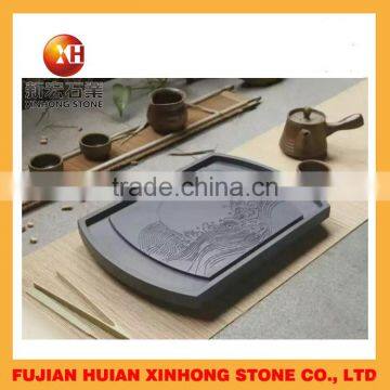 2016 Mongolia White Metal Stone Tea Plate Made in China photo-4