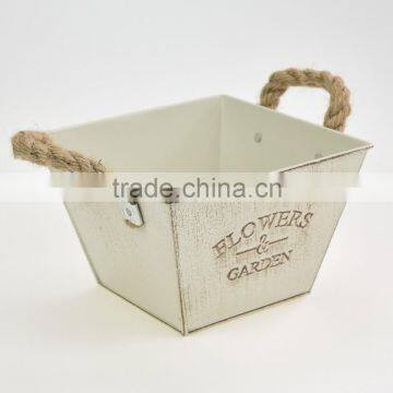 Cheap Home & Garden Outdoor Hanging Galvanized Metal Bucket Vase photo-2