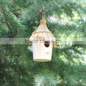 Environmental-friendly Unfinished Homemade Wooden Bird House photo-3