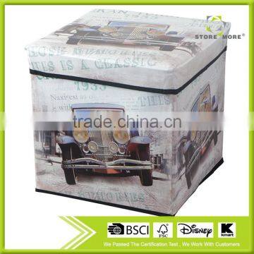 Colorful Folding Storage Ottoman photo-2