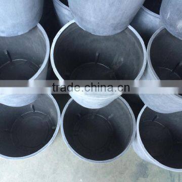 Primary Grey Color Garden Plastic Flower Pot Outdoor Use Plastic Flower Pot